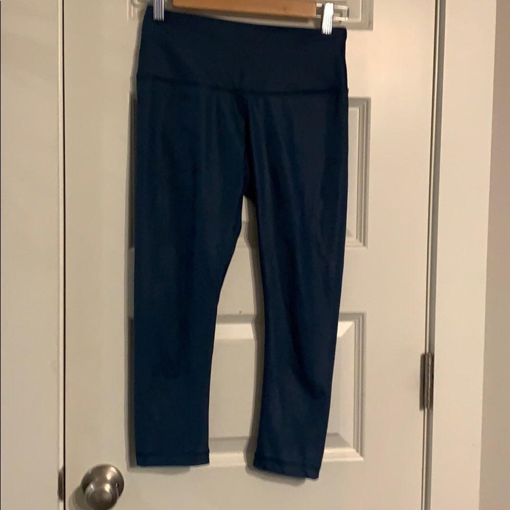 Dark turquoise capris